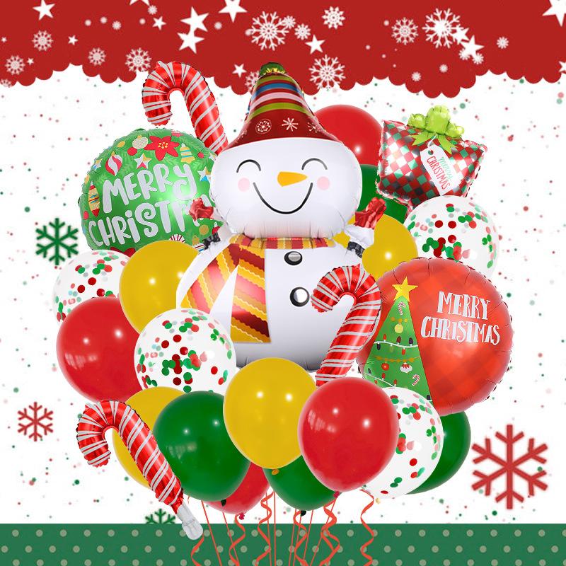 Christmas Balloons Santa Claus Snowman Happy New Year Christmas Party Decorations Globo Kids Gifts Toys Xmas Birthday Party Decorations