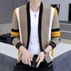 Spring and Autumn Hot Sale, Men's Knitted Sweater Jacket Casual Trend Versatile Thin Cardigan Sweater, Men's Jacket Outside
