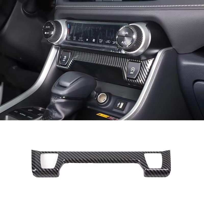 For Toyota RAV4 -2025 ABS Carbon Fiber Interior Kit Dashboard Console Gear Shift Panel Decoration Cover Trim Stickers