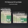 Waterproof PVC ID Card Holder with Lanyard - Transparent Protective Sleeve for Students and Office Use
