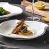 Creative Household Irregular Ceramic Plate New 8 Inch White Simple Restaurant Dishes High Aesthetic Exquisite Dinner Tableware
