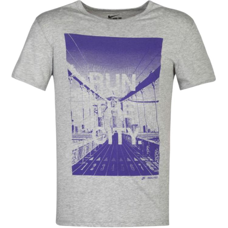Nike Run The City Breathable Pullover Round Neck Short Sleeve T-Shirt Men Tops 659447-063 M