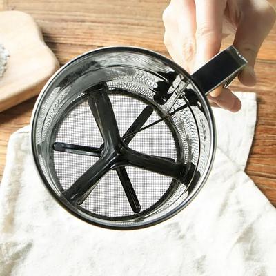 Kepimo miltų sijotuvas Maisto koštuvai Milteliai Nerūdijančio plieno Rankinis Daugkartinio naudojimo Sietelis Miltams Puodelis Kratytuvai Virtuvės Kepimo Įrankiai