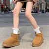 Fleece Snow Boots Women's Thick-soled Winter New Fur Integrated Short Boots Thickened Non-slip Cotton Shoes