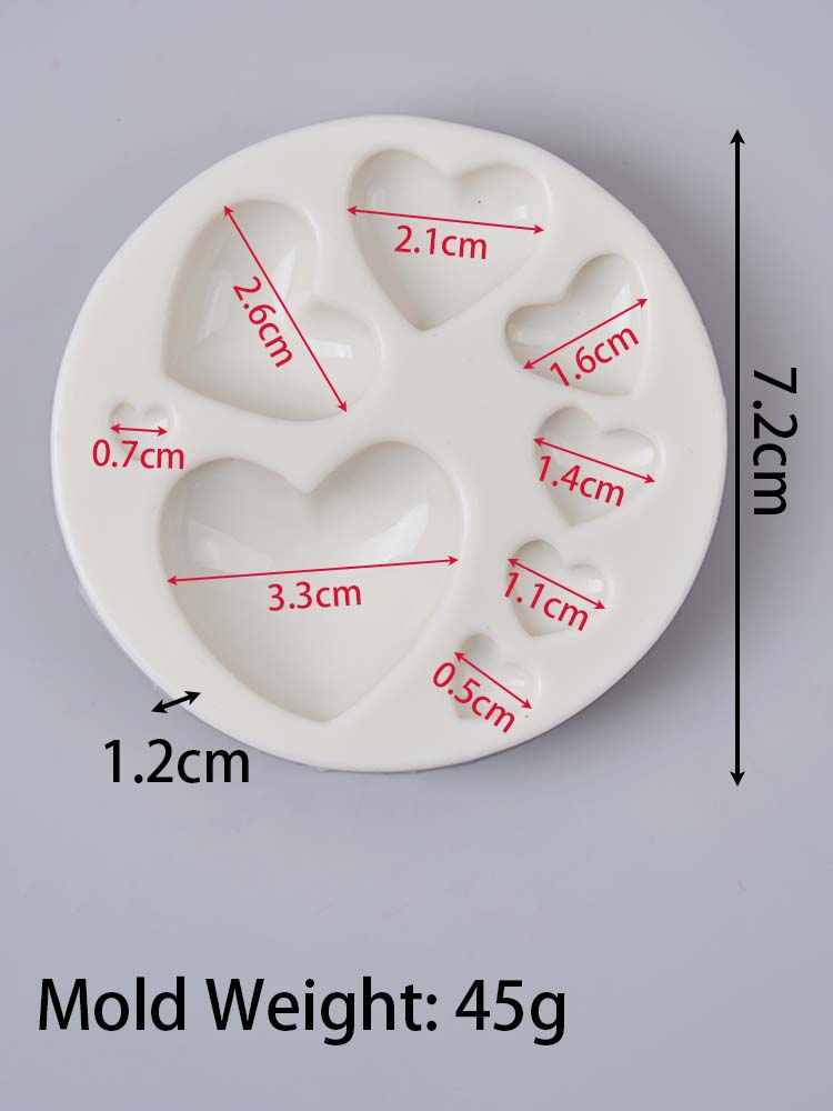 3D Heart Silicone Candle Mold Valentine s Day Candles Making Kit DIY Love Cake Chocolate Baking Mould Home Decor Party Gifts