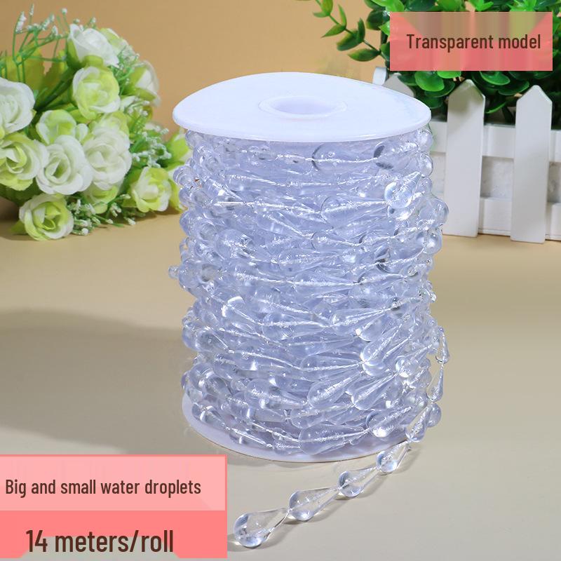 Acrylic Beaded Curtain for Weddings, Aisle Runners, Stage Decor, and Christmas Trees