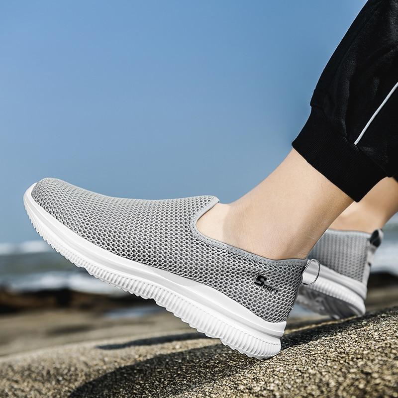 New Shoes Men Loafers Light Walking Breathable Summer Comfortable Casual Shoes Men Sneakers  Plus Couple