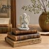 3D Printed Kneeling Praying Angel Statue, Matte White Cherub Sculpture for Home Decor, Healing Angel Figurine for Home Office Desktop Shelf Decoration