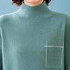 KAVON Women's 100% Merino Wool Mock Neck Sweater