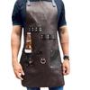 Flexible PU Leather Apron Perfect For Cooks And Barbecue Enthusiasts Featuring Waterproof Quality