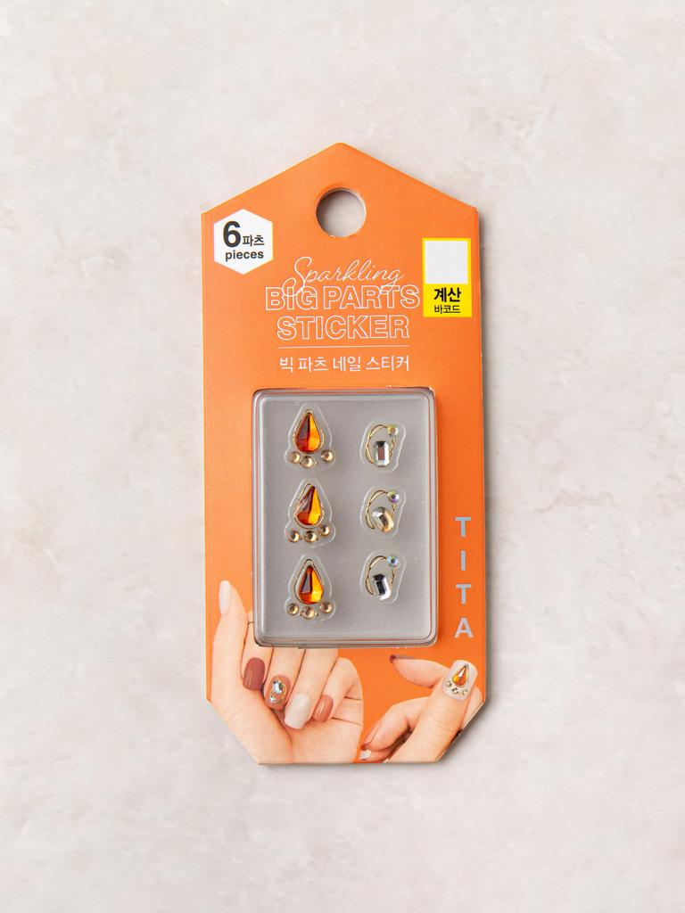 Large Charm Nail Art Sticker Set (6 Packs)