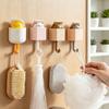 Cute Animal Adhesive Wall Hooks - Traceless, Strong, Nail-Free for Keys, Coats, Hats