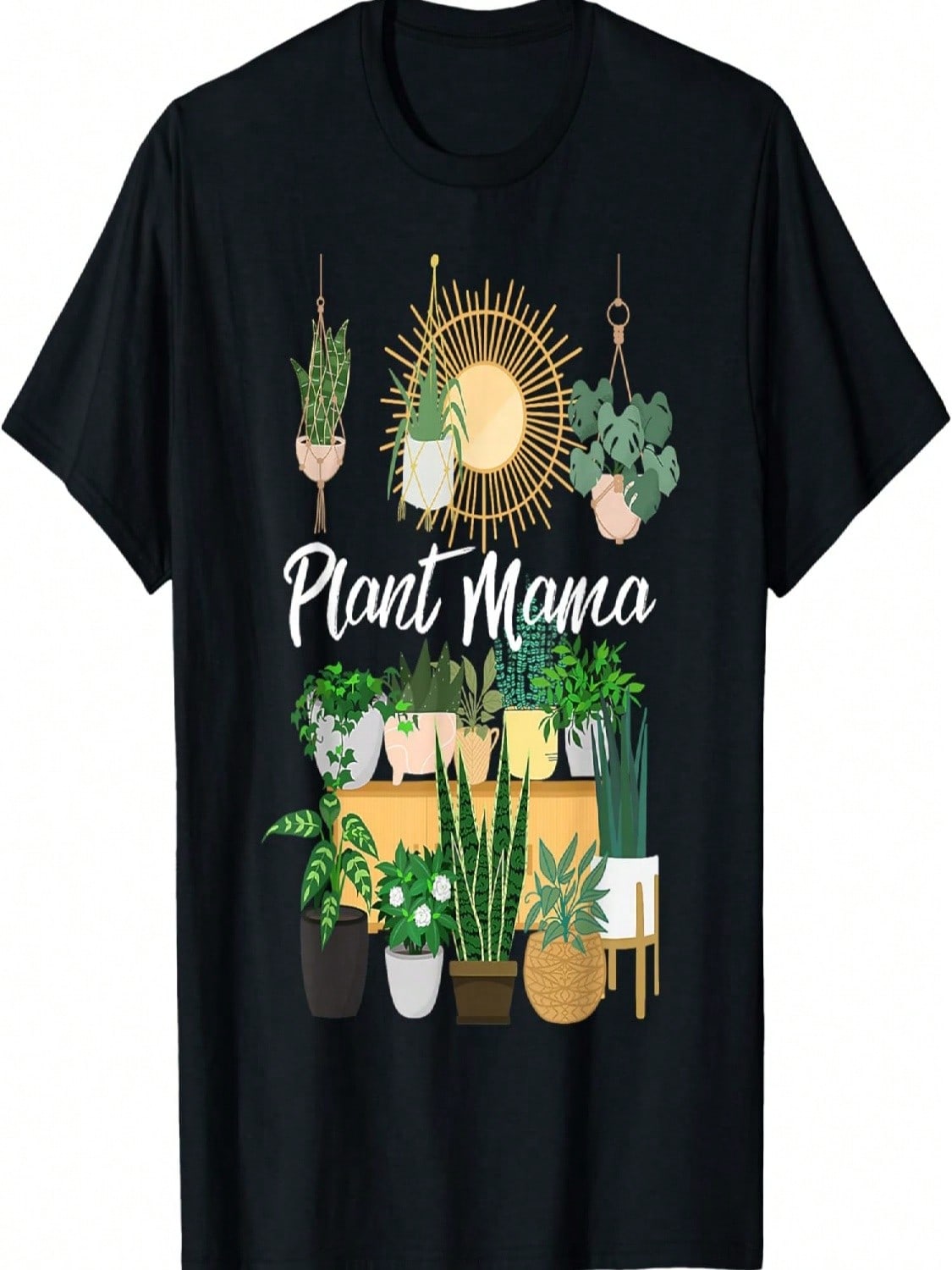 Plant Mama Crazy Plant Lady Mom Indoor Flower Floral Garden T-Shirt S разноцветный