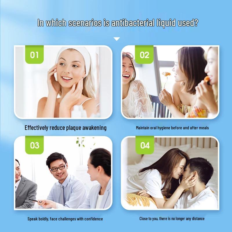 Hais Haina Refreshing Mint Antibacterial Mouthwash for Fresh Breath