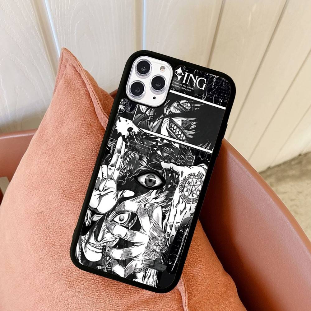 Classic Japanese Anime H-Hellsing Phone Case For Iphone 11 12 13 14 15 Pro Max 17 16 Plus Hard PC+TPU Back Cover