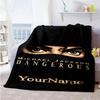 Michael Jackson 19 Personalized Name Blanket Cozy Personalized Blanket Durable Comfort for Chair Office Chair Bedding Picnics Four Seasons Universal