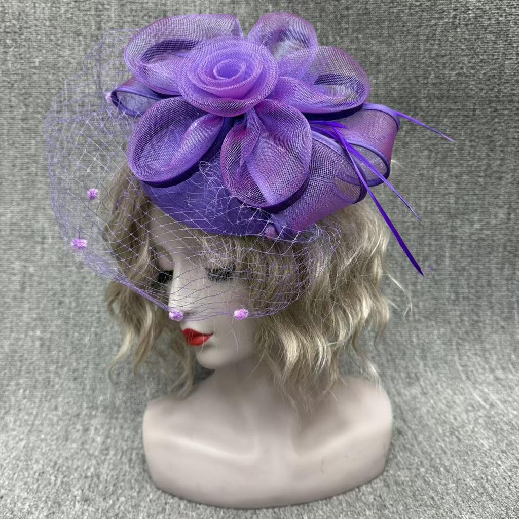 French bridal top hat shooting styling headgear European and American photo hat women's hair accessories top hat
