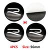 New 2026 4pcs 56mm Car Wheel Badge Center Sticker 60mm Wheel Hubcap Cover Accessorie For VW golf Passat R Rline GTI Polo CADDY Beetle zs0