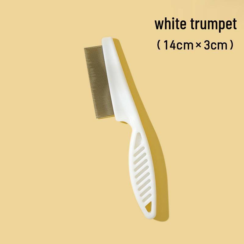 Pet Grooming Comb: Stainless Steel, Dense Tooth Comb for Cats & Dogs, Hair & Flea Removal, Massage Tool