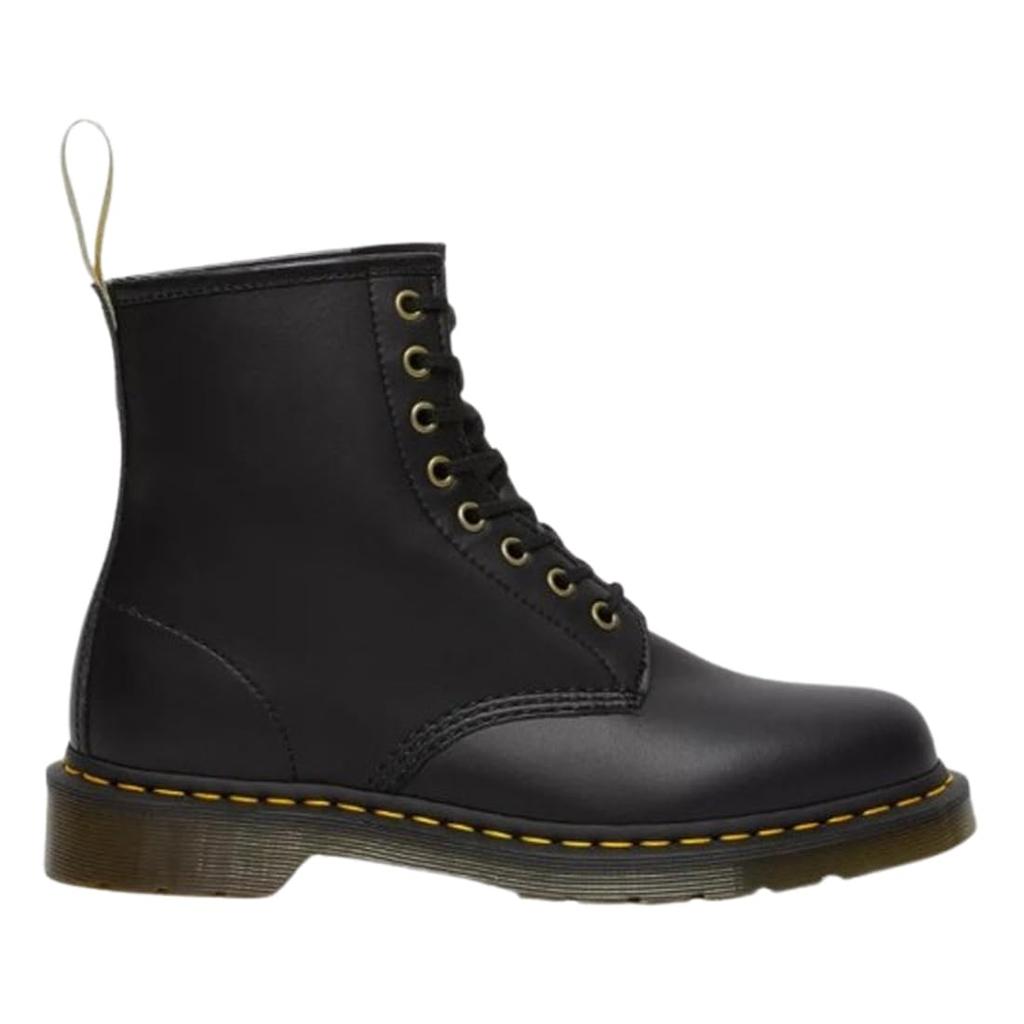 Dr. Martens 1460 Vegan Boots 8-Eye Yellow Stitch Lace-up Synthetic Leather Shoes BLACK UK8(27.0cm) 14045001