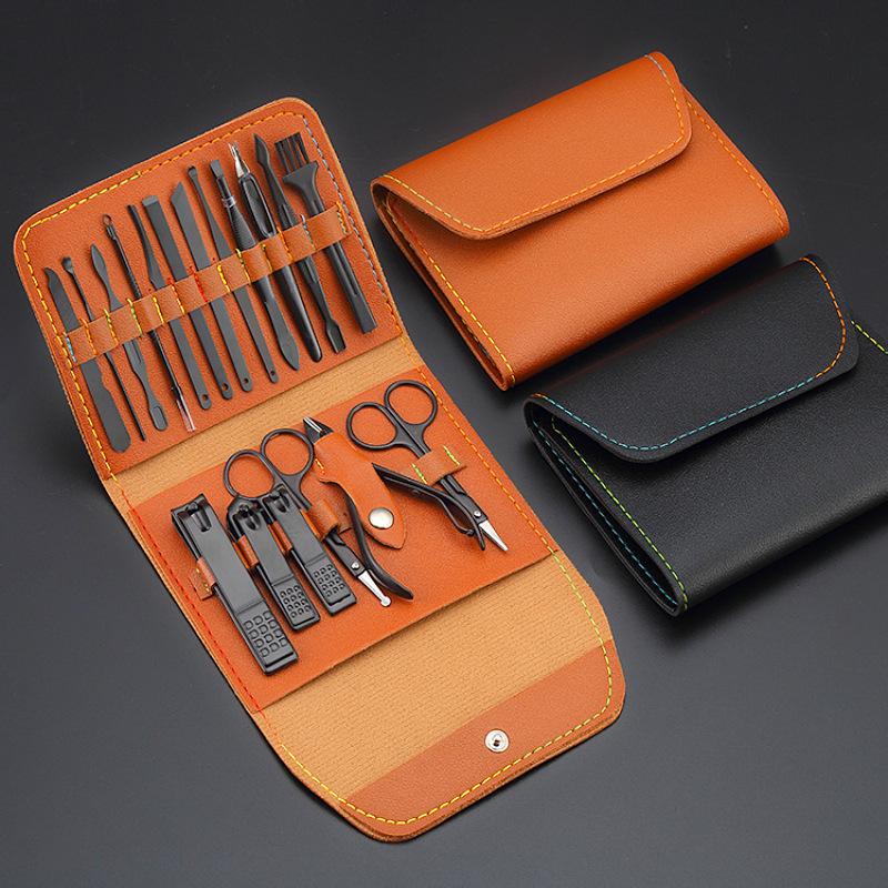 Nail clipper 18 piece set beauty tool set wholesale nail clipper folding bag nail clipper