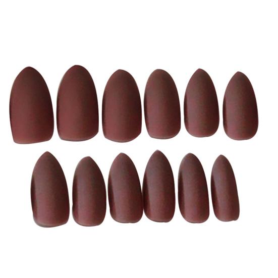 15 Colors 24Pcs Matte Tip Fake Art Nails Full Cover Grinding Faux Fingernails