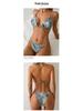 European & American Women's Printed Bikini Split Swimsuit - Sexy Hot Spring Style