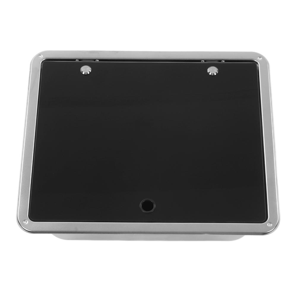 Kitchen Sink 304 Stainless Steel Flat Smooth Surface Easy Clean Square Water Sink for RV Yacht Bathr