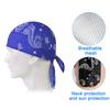 Forhåndsknytt Bandana Hodeskjerf for Menn Kvinner UV Solbeskyttelse Is Silke Hodeskallelue Hodebånd Kemo Turbanlue for Utendørssport Sykling