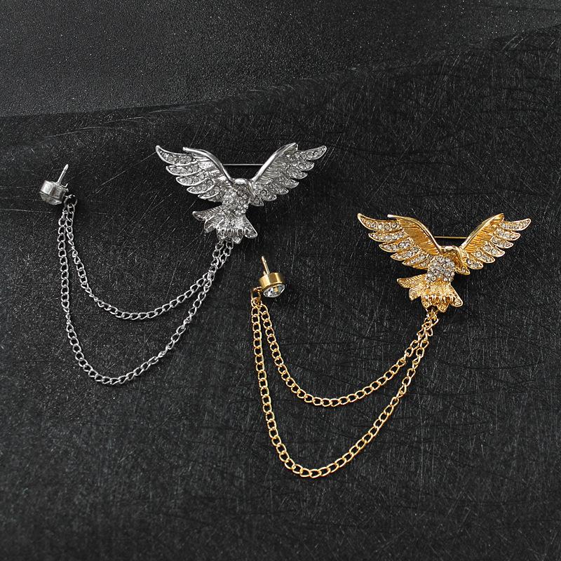 Majestic Eagle Unisex Brooch - Wings Spread Fashion Badge