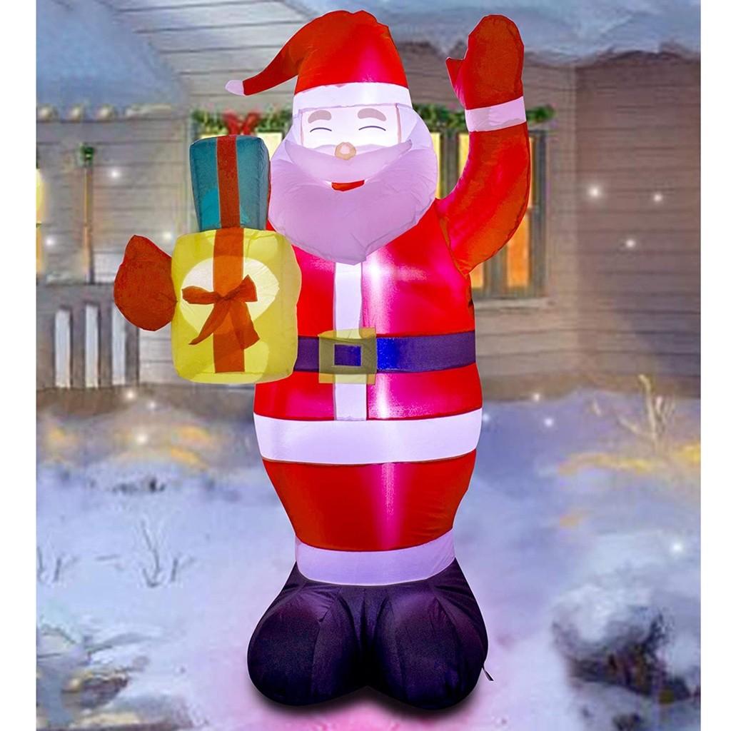 Holiday Display Inflatable Santa Claus Decorations Christmas Inflatable Santa Claus Outdoor Yard Lawn Decoration Supplies