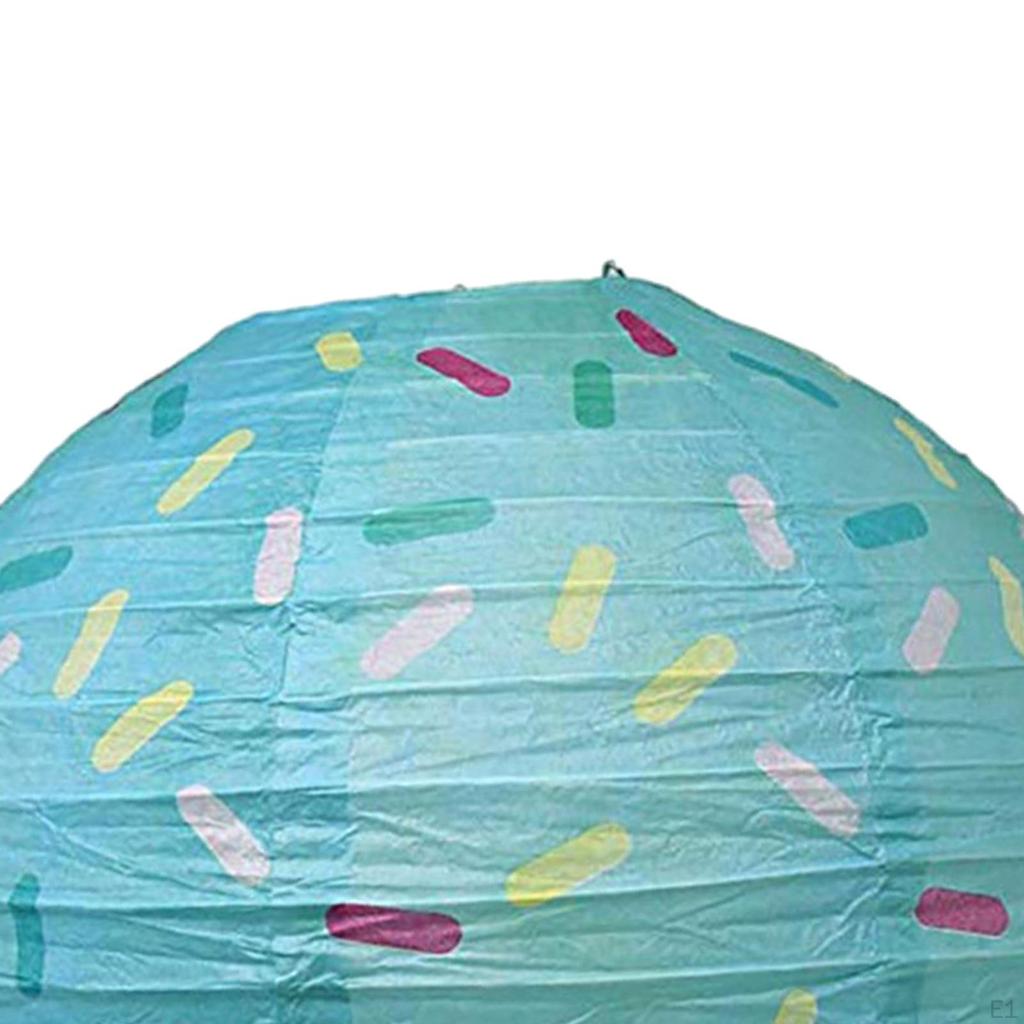 Chinese Japanese Round Paper Lantern Lampshade Hanging DIY Assemble for Birthday Halloween