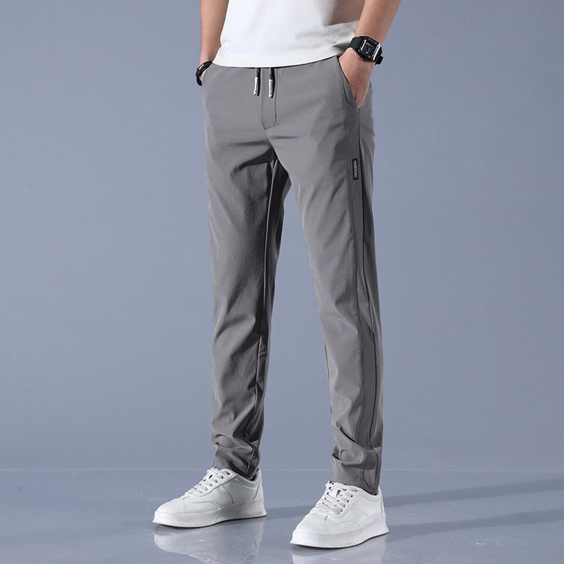Casual Pants For Men, Summer Wear, Thin Cut, Drawstring Pants, Men'S Casual Pants, Men'S Elastic Waistband Trend
