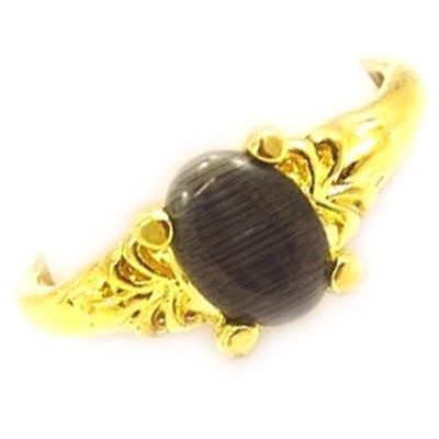 Ring 'Scarlett' Golden Brown - 8x6 Mm