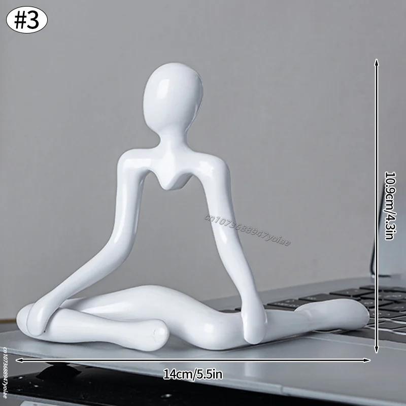 Nordic Light Luxury Style Abstract Figure Home Decoration Ornaments Sitting Posture Statue Crafts Desktop Decor Artworks