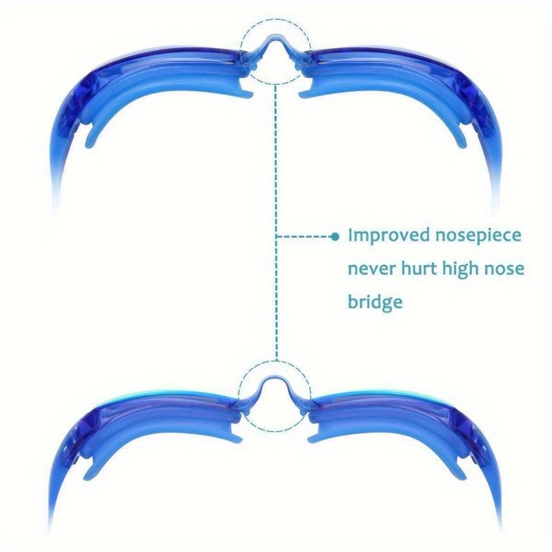 Regulowane okulary Profesjonalne okulary pływackie Anti-Fog UV Protect Wodoodporne silikonowe lustrzane okulary do nurkowania
