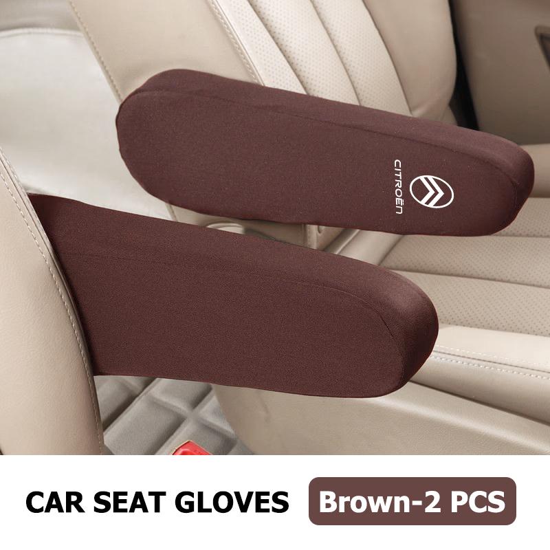 Universal Car Seat Armrest Protector Cover Decorative Accessories For Citroen C4 C3 C5 C1 C2 C6 VTS C4L DS3 DS4 DS5 Grand