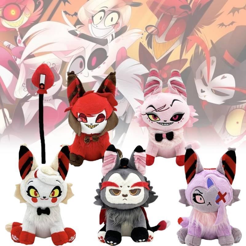 Entzückendes Lucifer Miau Hazbin Hotel Plüschtier Weiches Kurzes Plüsch Stofftier