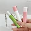 Portable Cotton Swab Toothpick Case with Chain Keychain Mini Storage Box for Toothpick Medicine Pills