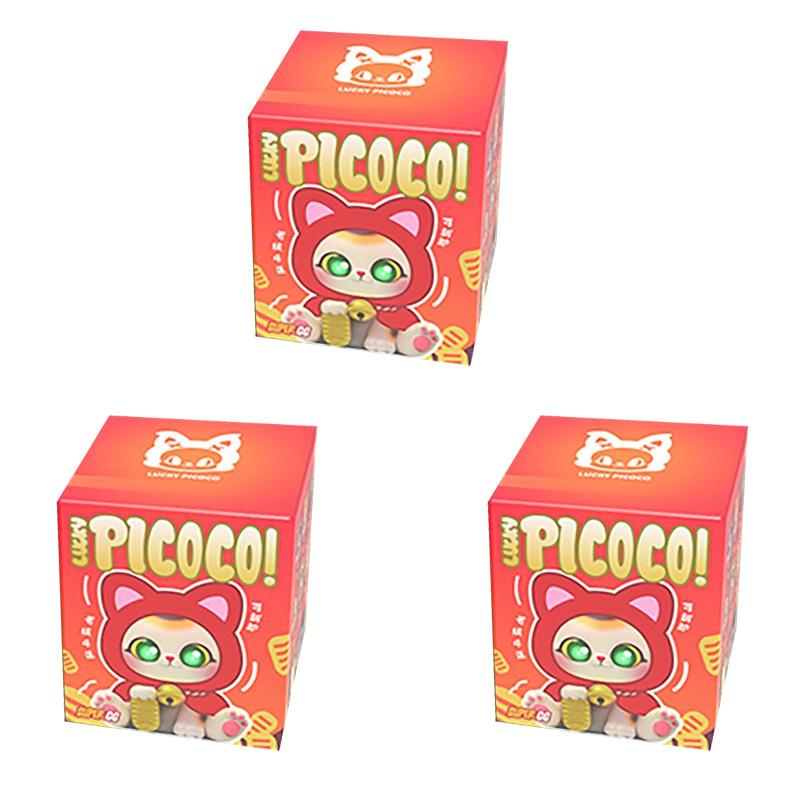 In Stock SUPERGG Lucky PICOCO Cloak Cat Series Plush Blind Box Maneki Neko Pendant Cute Doll desktop ornament Surprise Gift Toy