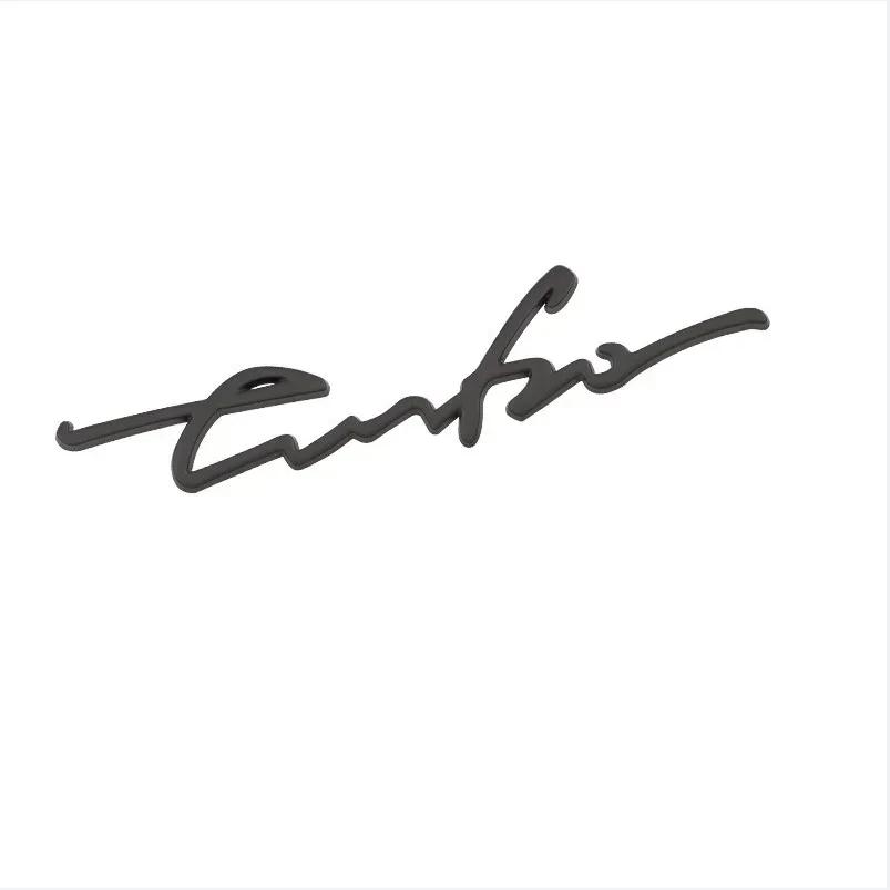 1Pc Car Styling 3D Adhesive Zinc Alloy Body Side Sticker Turbo Logo Auto Rear Trunk Emblem Badge Decal Accessories