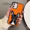 Cute French Bulldog Boston Terrier Phone Case for iPhone 17 Air 15 16 11 12 13 14 Pro Max Plus Cover coque Fundas