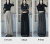 High Waist Striped Silk Chenille Wide-Leg Pants for Autumn/Winter