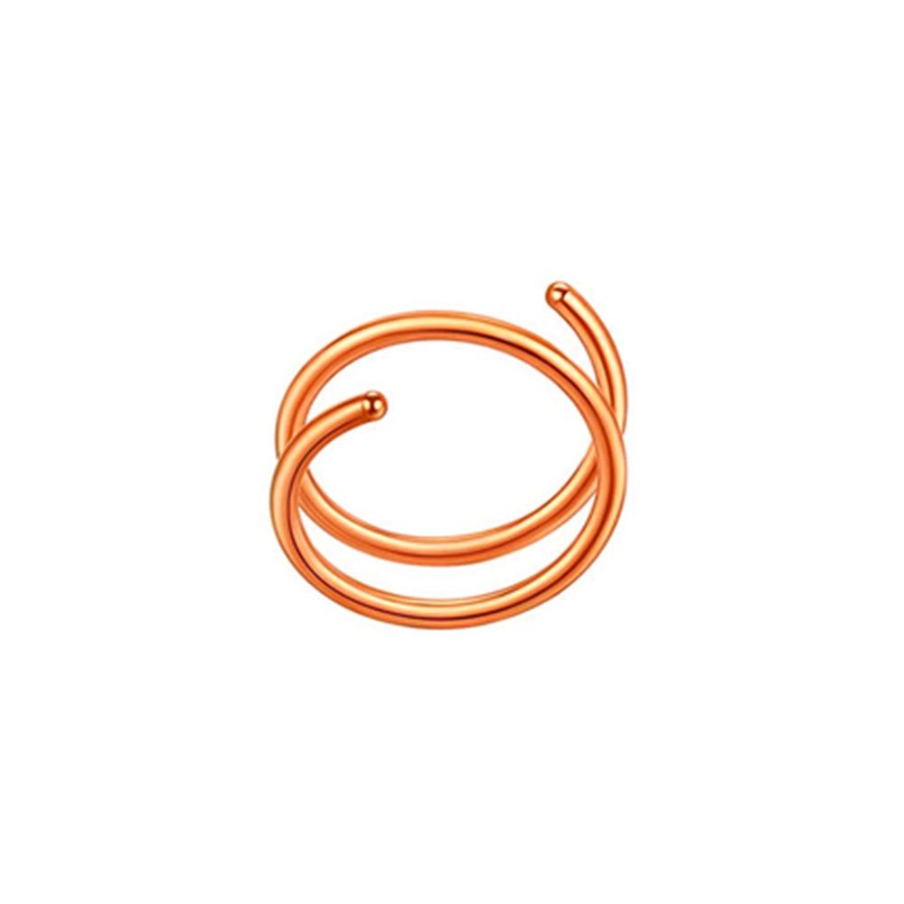 2PCS Fashion Double Layer Spiral Nose Ring