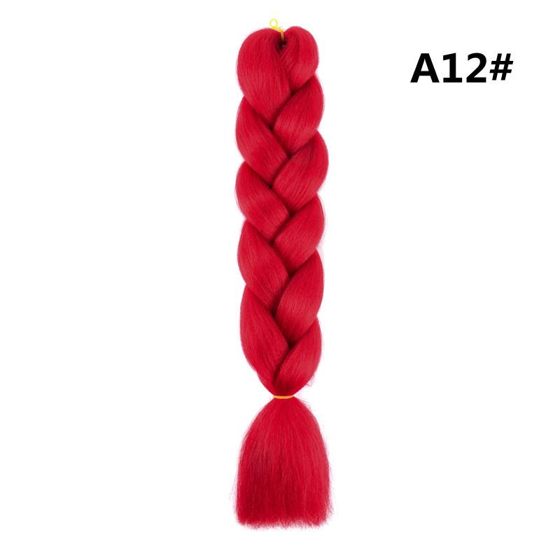 

Цветной парик с дредами и хвостиком в стиле панк-хип-хоп с африканскими косичками - матовый высокотемпературный шелк