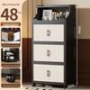 Foldable Multi-layer Storage Cabinet for Home: Ideal for Bedroom, Kitchen, or Bathroom