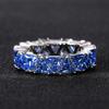 New Luxury Wedding Band Promise Rings for Women Unique Triangle Cubic Zirconia Design Trendy Jewelry