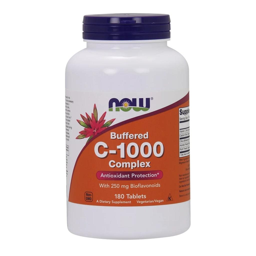 Vitamin C-1000 Complex - Buffered with 250mg Bioflavonoids - 180 tablets