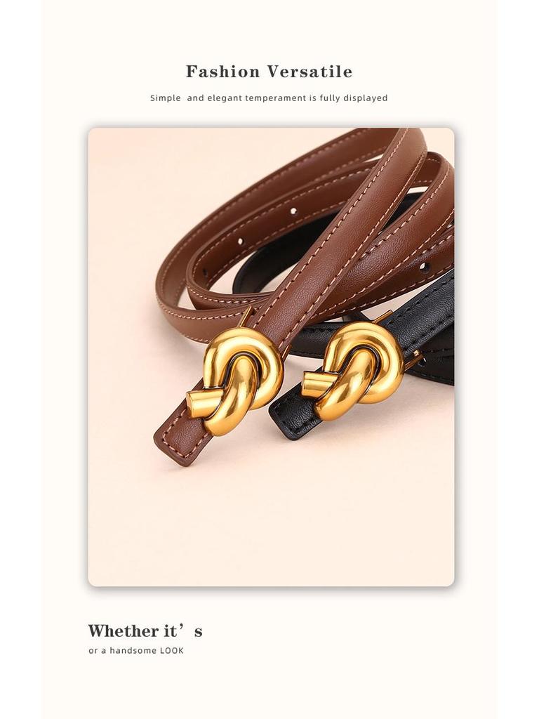 Women's Fashion Cowhide Waist Belt - Versatile & Decorative