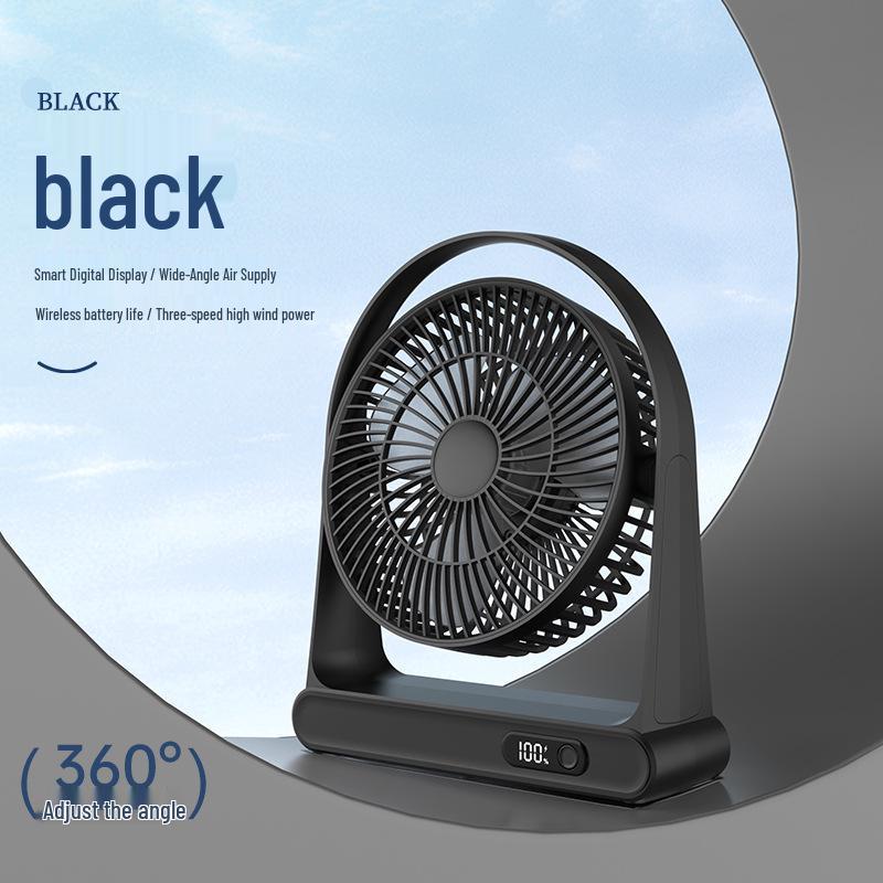 

Mediterranean USB Charging Mini Desktop Fan with Brushless Motor With USB Cable